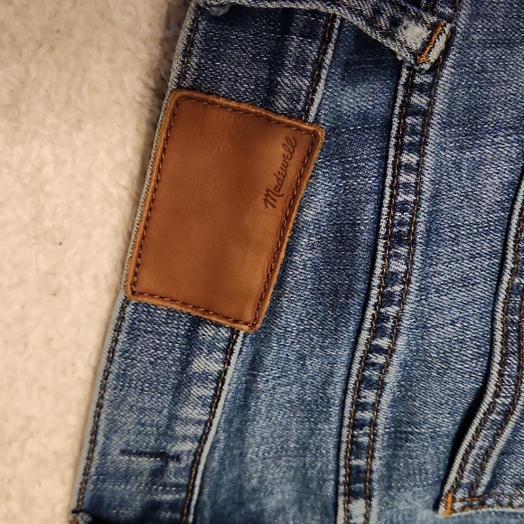 Madewell 9" High Rise Skinny Jeans 26T Distressed Hem - Picture 8 of 11